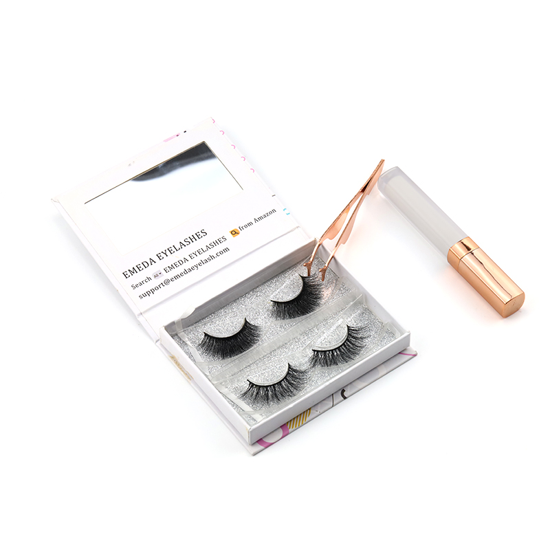 Best selling wholesale real mink 25mm lashes with package box JN